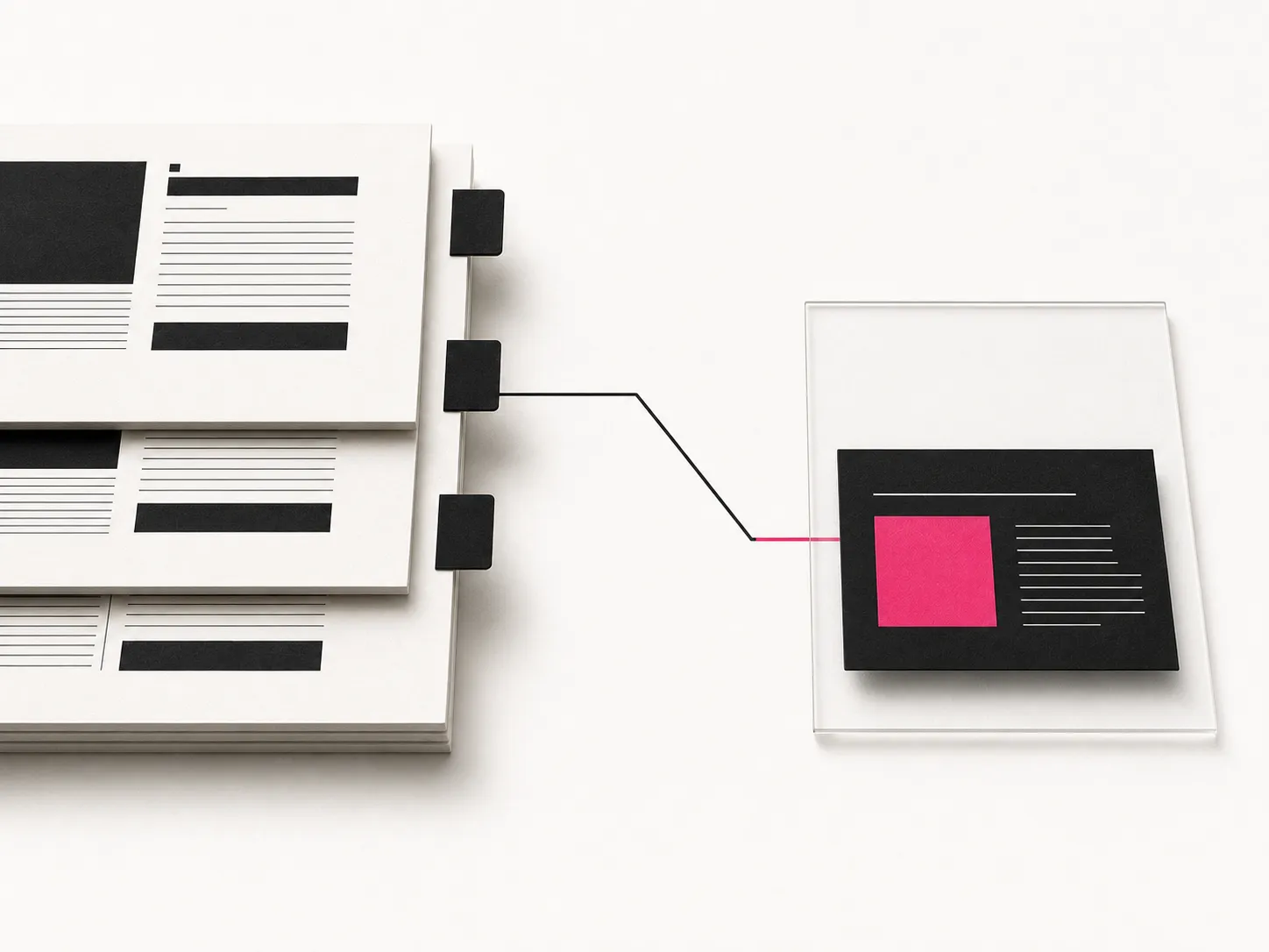 A ranked paper archive connected to a separate AI answer surface